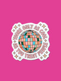 “You’re Only as Cool as You Treat People” Sticker - Poppy & Vine