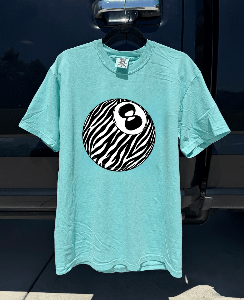 Zebra 8 Ball COMFORT COLORS TEE - Poppy & Vine