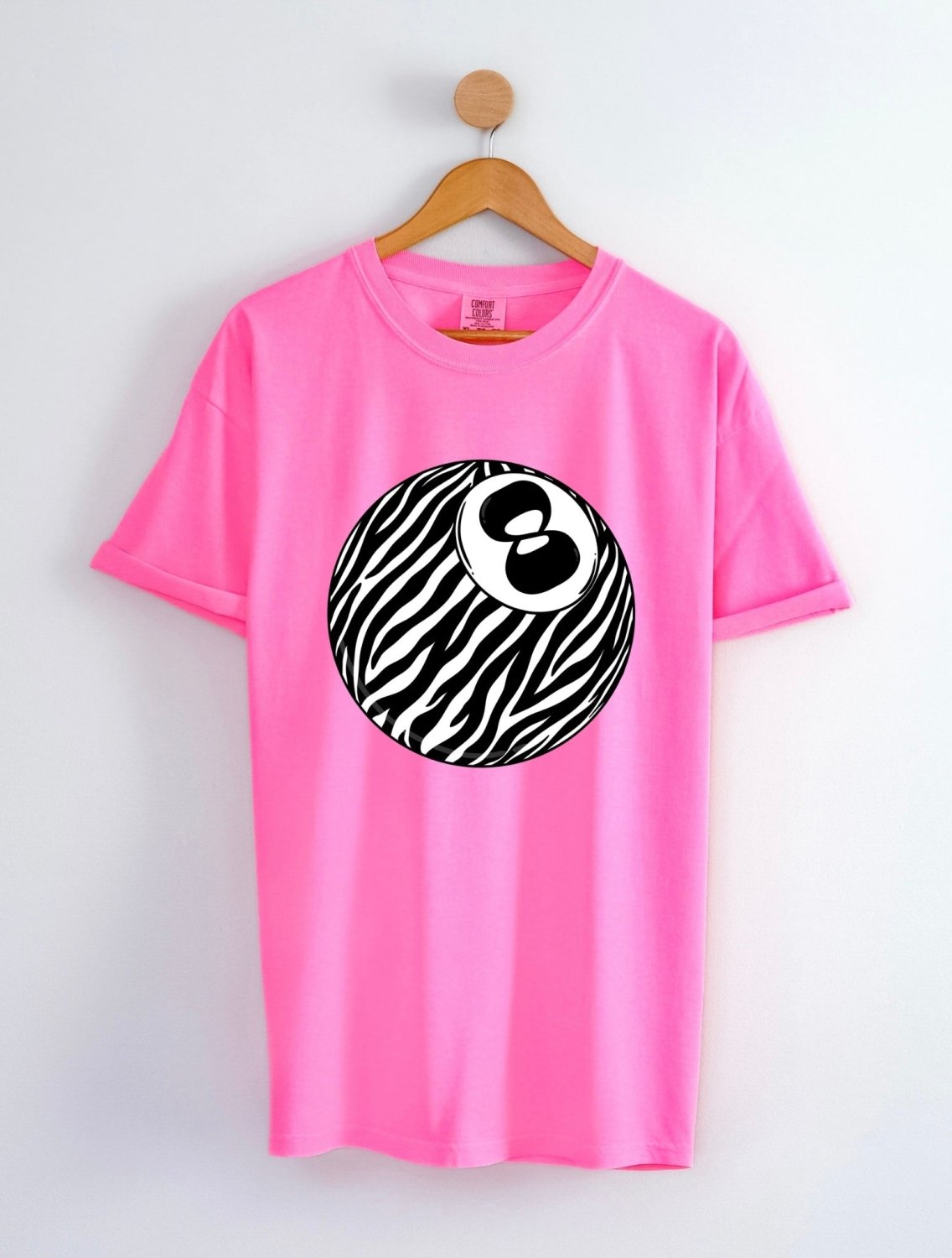 Zebra 8 Ball COMFORT COLORS TEE - Poppy & Vine