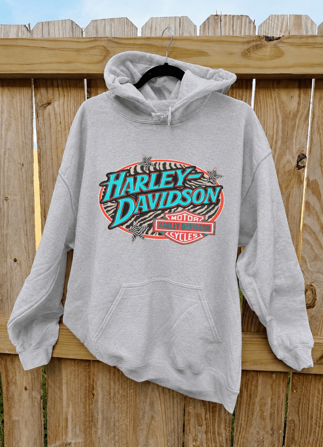 Zebra Harley Hoodie - Poppy & Vine