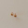 Zoe Marquise Diamond Flat Back Studs - Poppy & Vine