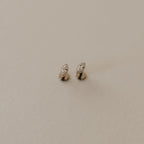 Zoe Marquise Diamond Flat Back Studs - Poppy & Vine