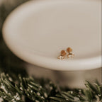 Zoe Marquise Diamond Flat Back Studs - Poppy & Vine